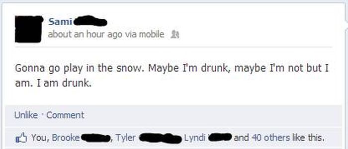 Drunk Facebook Status Updates You're Glad You Didn't Post (23 pics)