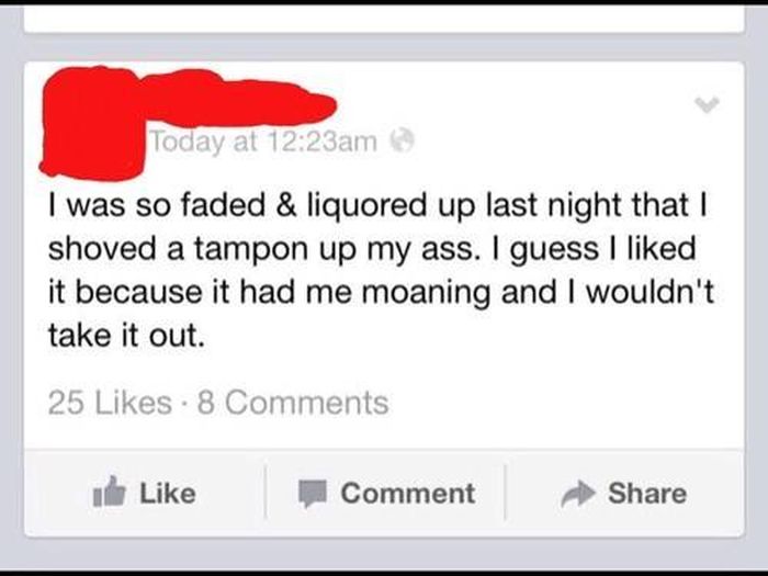 Drunk Facebook Status Updates You're Glad You Didn't Post (23 pics)