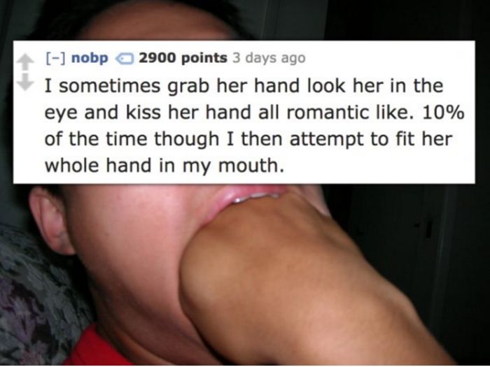 Gross People Admit Strange Things They Do With Their Significant Other (14 pics)