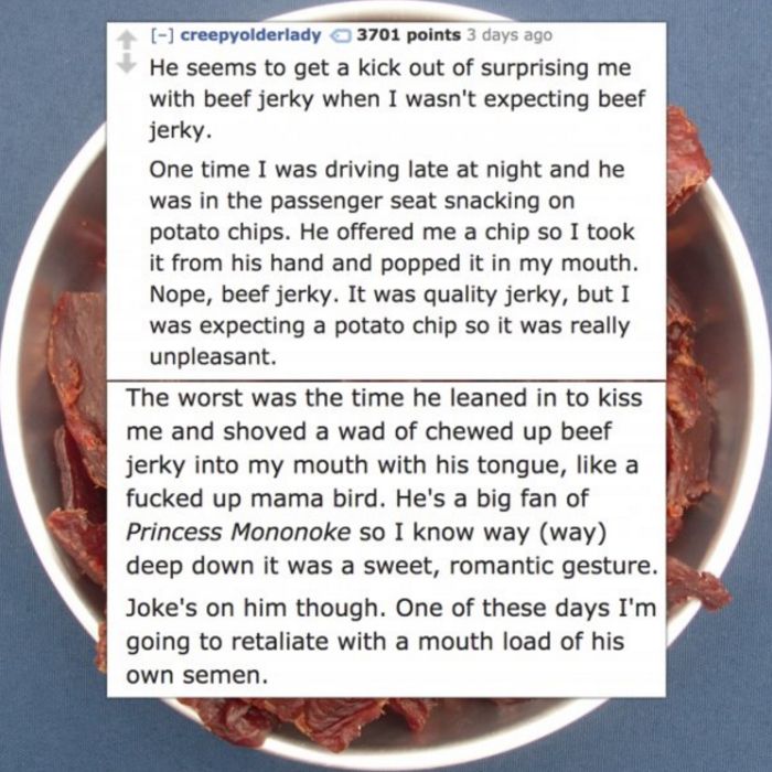 Gross People Admit Strange Things They Do With Their Significant Other (14 pics)
