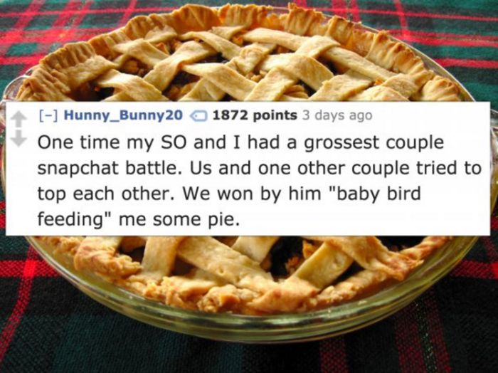 Gross People Admit Strange Things They Do With Their Significant Other (14 pics)