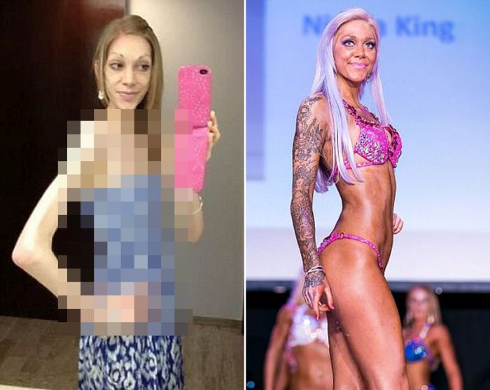 Woman Goes From Anorexic To Bodybuilder In Just 18 Months (6 pics)