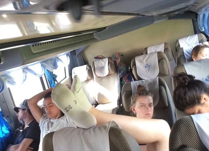 This Might Be The Rudest Backpacker Ever (2 pics)