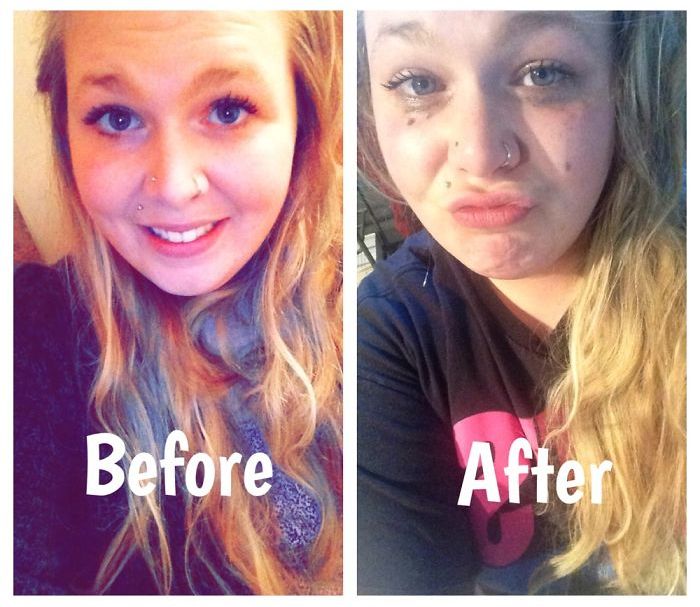 Pictures Of People Before And After A Night Out (7 pics)