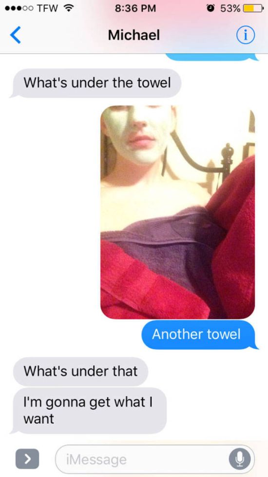 This Girl Had The Best Response When A Guy Asked Her To Send Nudes (8 pics)