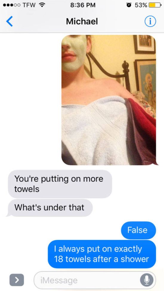 This Girl Had The Best Response When A Guy Asked Her To Send Nudes (8 pics)