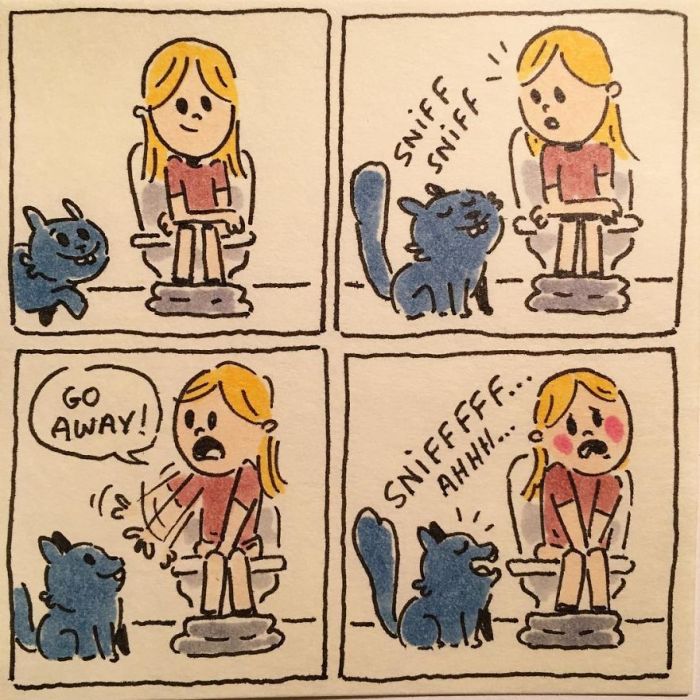 Artist Accurately Captures What It’s Like Living With Her Cats (20 pics)
