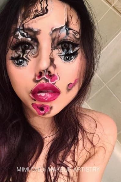 Mind-Blowing Optical Illusions Brought To Life Using Makeup (14 pics)