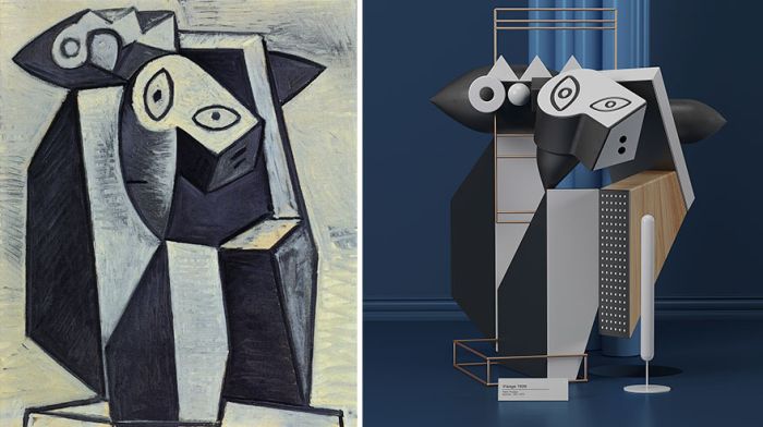 What Pablo Picasso’s Paintings Look Like As Sculptures (7 pics)