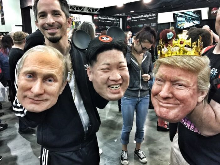 These Donald Trump, Vladimir Putin, And Kim Jong-Un Masks Are Creepy (9 pics)