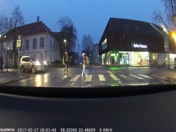 Man Trying To Help An Old Lady Cross The Street Makes Things Worse