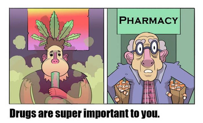 Comics Prove There Is No Difference Between Students And Old People (7 pics)