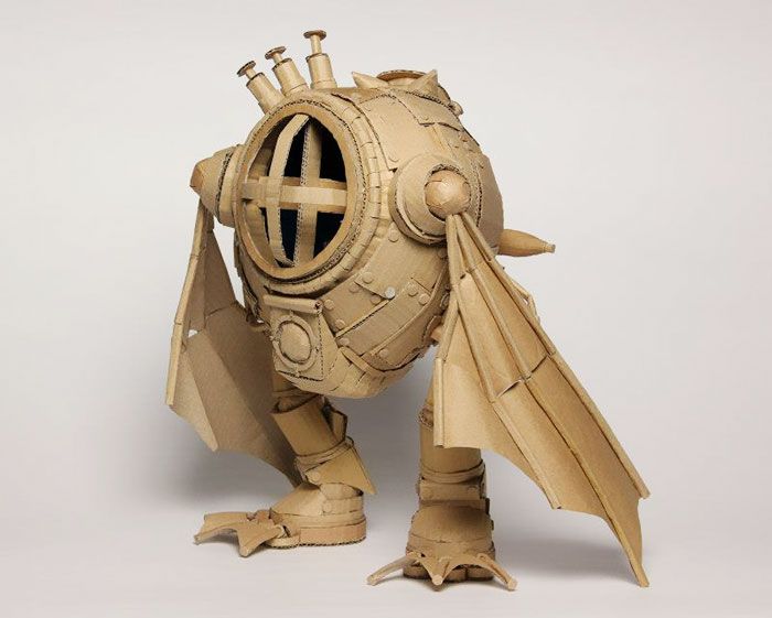 Japanese Cardboard Artist Turns Amazon Boxes Into Incredible Sculptures (30 pics)