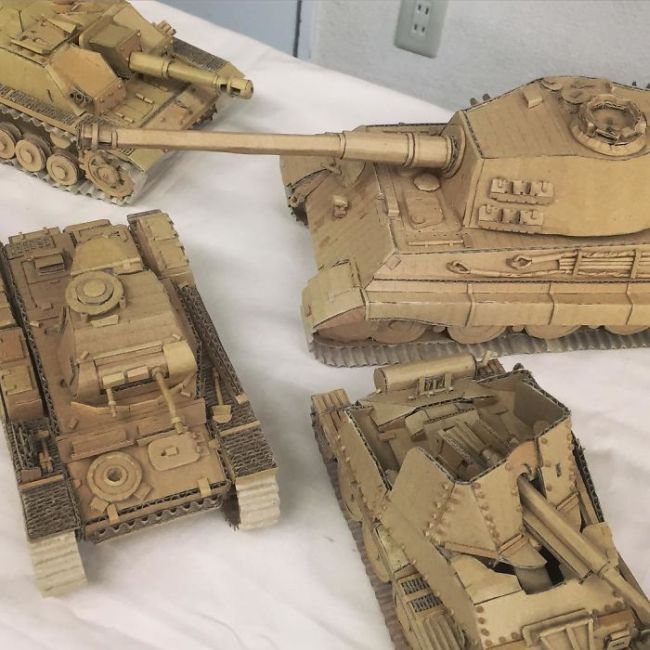 Japanese Cardboard Artist Turns Amazon Boxes Into Incredible Sculptures (30 pics)