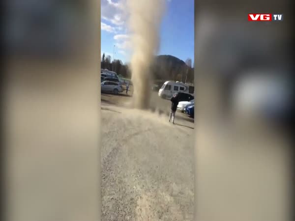 Mini Tornado In Norway