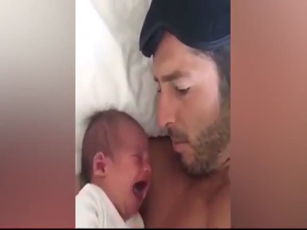 Father Puts Baby To Sleep In Seconds With This One Weird Trick