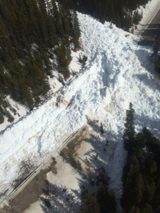 Controlled Avalanche Leaves A Major Highway Buried (4 pics)