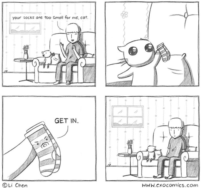 Artist Now Draws Comics Full Time Thanks To Their Cat (25 pics)