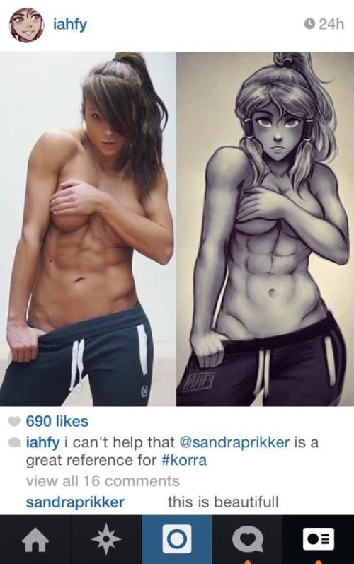 Model Sandra Prikker Seems To Think Korra Is Based On Her (3 pics)