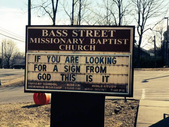 The Funniest Church Signs The Internet Has To Offer (15 pics)