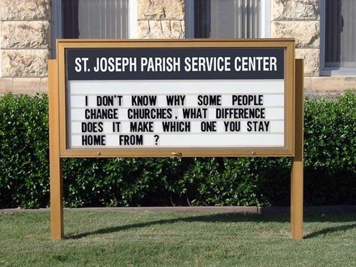 The Funniest Church Signs The Internet Has To Offer (15 pics)