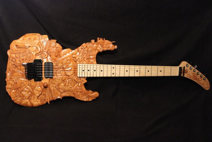 This Pixar Themed Guitar Took 200 Hours To Make (22 pics)