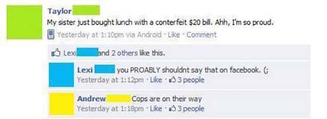 Dumb People Who Admitted Their Crimes Via Facebook (25 pics)