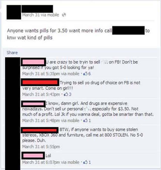 Dumb People Who Admitted Their Crimes Via Facebook (25 pics)