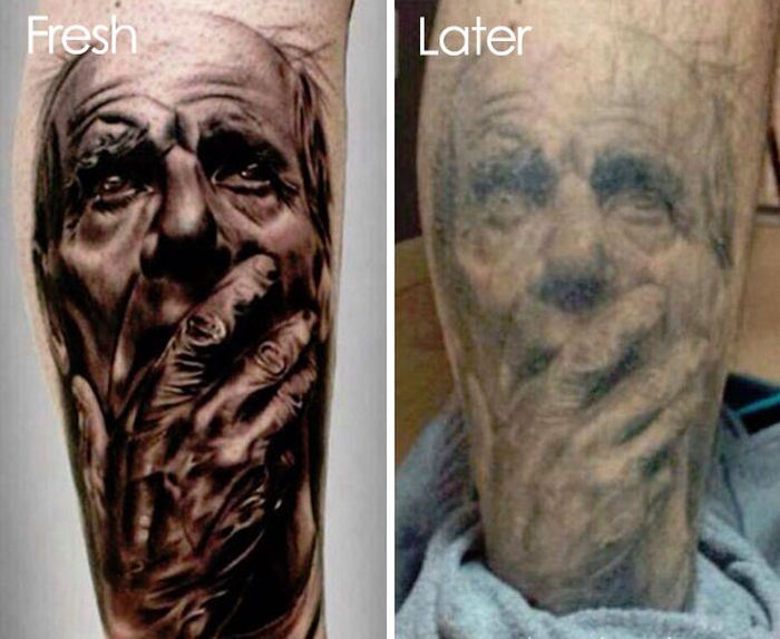 Pictures That Reveal How Tattoos Age Over Time (28 pics)