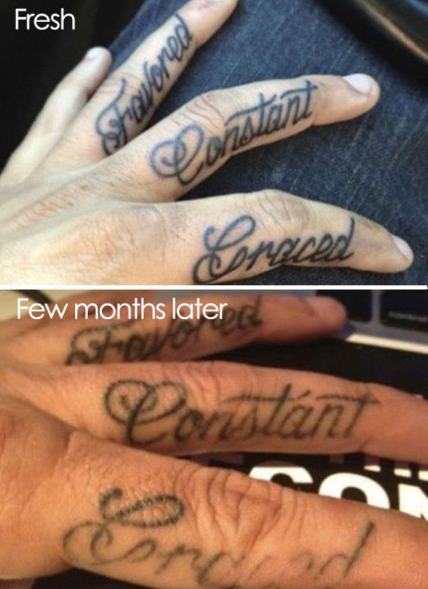 Pictures That Reveal How Tattoos Age Over Time (28 pics)