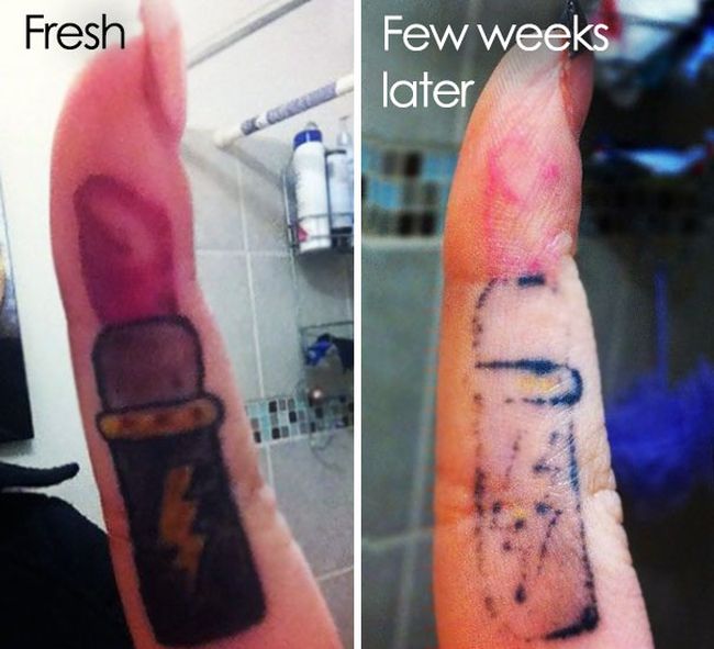 Pictures That Reveal How Tattoos Age Over Time (28 pics)