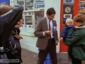 Mr. Bean Is Even Hilarious In GIF Form (16 gifs)