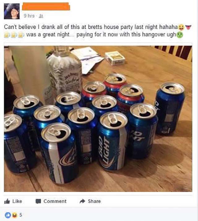 Guy Gets Owned By His Friends After Bragging On Facebook (2 pics)