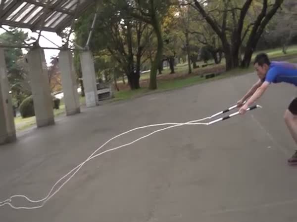 Japanese Skipping Pro Attempts Jump Rope Records