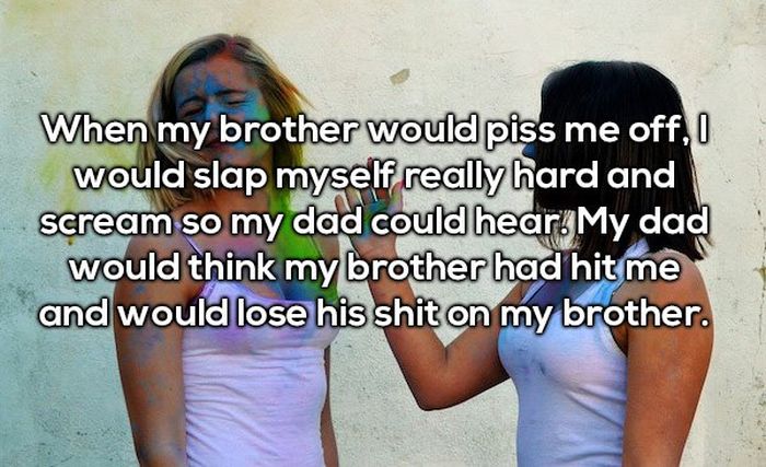 People Confess To The Worst Thing They Blamed Their Sibling For (22 pics)