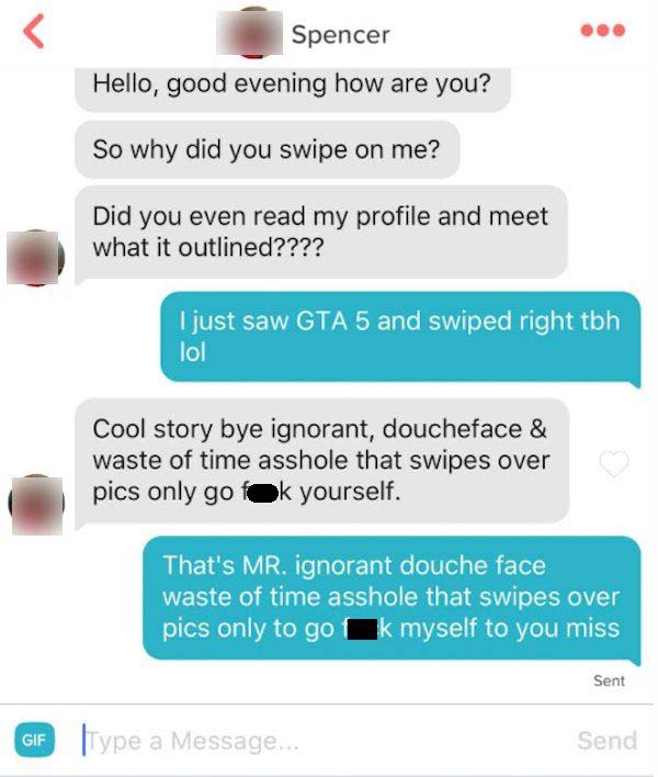 Tinder Girl Goes Off On Guy For Not Reading Her Bio (5 pics)