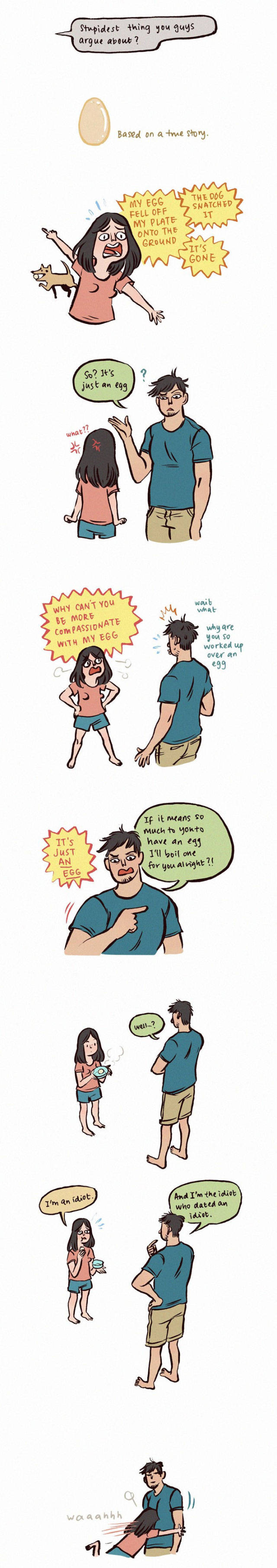 Comics That Explain What Life Is Like With A Boyfriend That's A Giant And A Nerd (42 pics)