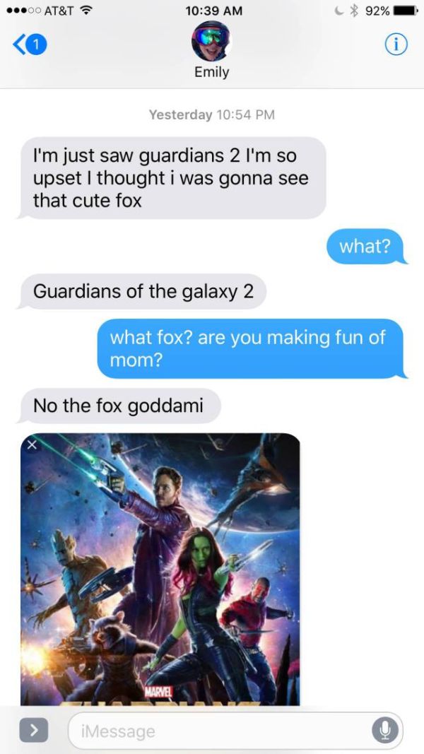 Girl Goes To See Guardians Of The Galaxy And Gets A Big Surprise (4 pics)