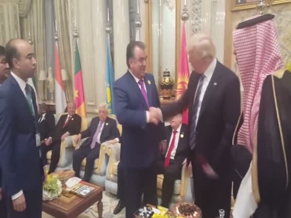Trump's Handshake Technique Shut Down By Tajikistan Leader