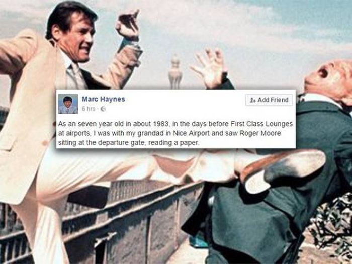 An Amazing Story About The Late Sir Roger Moore (2 pics)