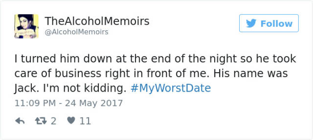 Twitter Users Share Stories About Their Worst Dates (50 pics)