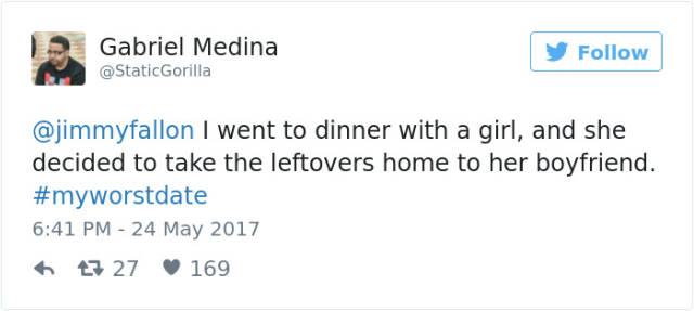 Twitter Users Share Stories About Their Worst Dates (50 pics)