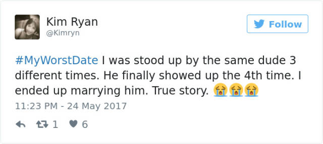 Twitter Users Share Stories About Their Worst Dates (50 pics)