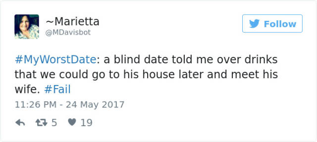 Twitter Users Share Stories About Their Worst Dates (50 pics)
