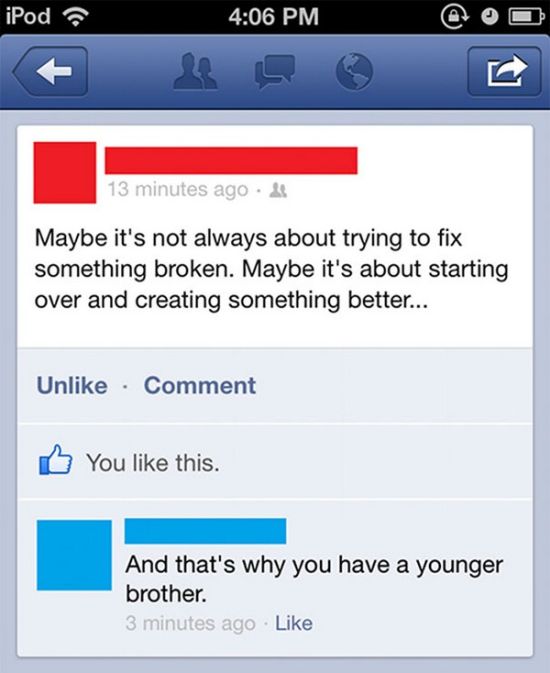 People Who Got Owned By Their Parents On Facebook (20 pics)