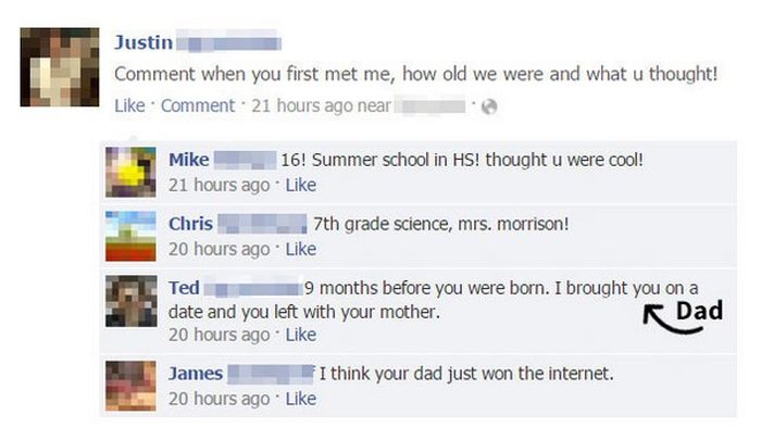 People Who Got Owned By Their Parents On Facebook (20 pics)