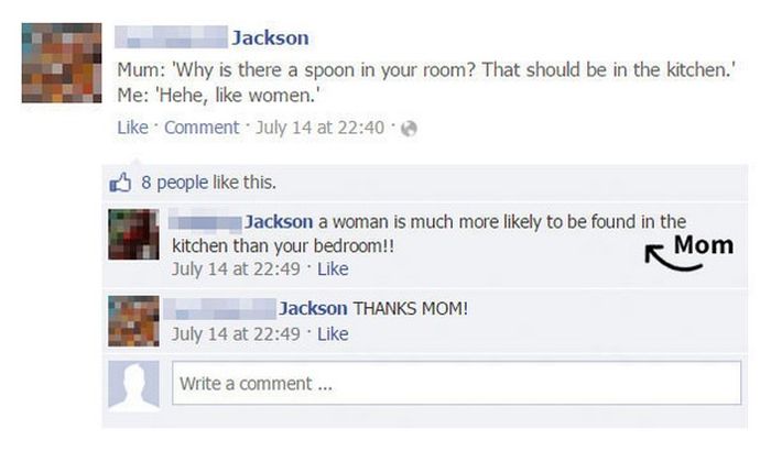 People Who Got Owned By Their Parents On Facebook (20 pics)