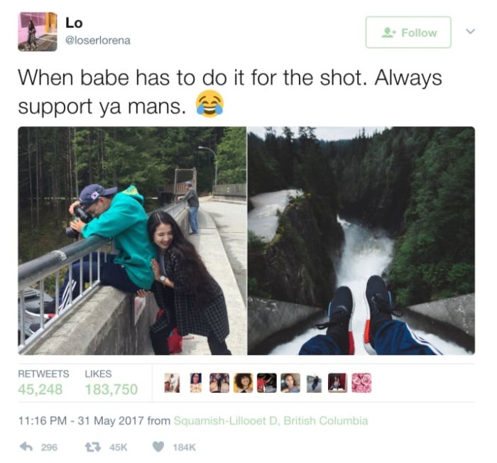 Woman Helps Her Man Get The Perfect Shot (2 pics)