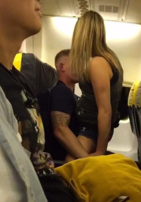 Airplane Passenger Gets Busted Cheating On His Pregnant Fiancee (5 pics)