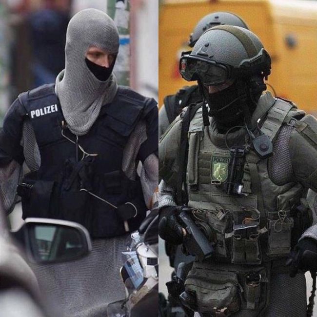 German Special Forces Now Wearing Chainmail Armor (2 pics)